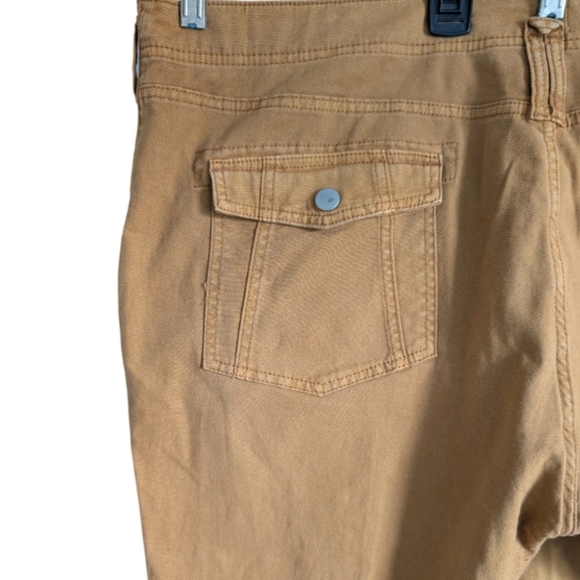 Anthropologie Pilcro Yaya Utility Flare Pants Bronze 34 - Picture 10 of 13